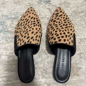 Jenni Kayne Tan and Black Spotted Loafers